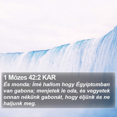 1 Mózes 42:2 KAR Bible Verse Image