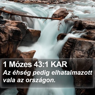 1 Mózes 43:1 KAR Bible Verse Image