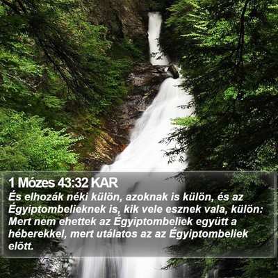 1 Mózes 43:32 KAR Bible Verse Image
