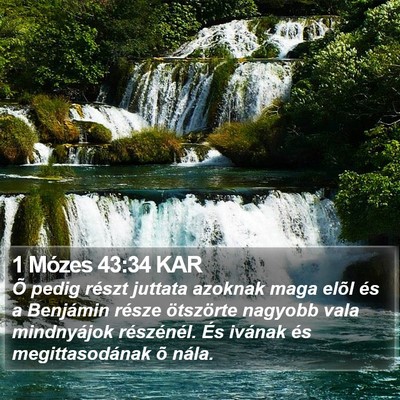 1 Mózes 43:34 KAR Bible Verse Image