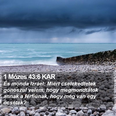 1 Mózes 43:6 KAR Bible Verse Image