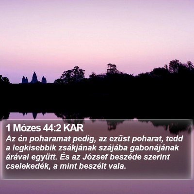 1 Mózes 44:2 KAR Bible Verse Image