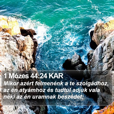 1 Mózes 44:24 KAR Bible Verse Image