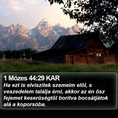 1 Mózes 44:29 KAR Bible Verse Image