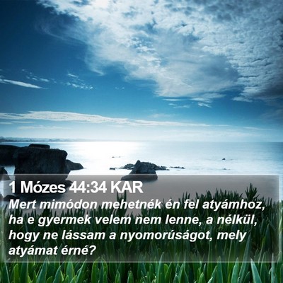 1 Mózes 44:34 KAR Bible Verse Image