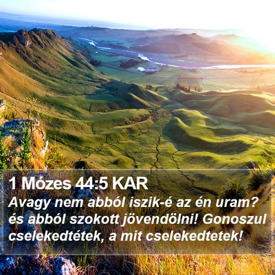 1 Mózes 44:5 KAR Bible Verse Image