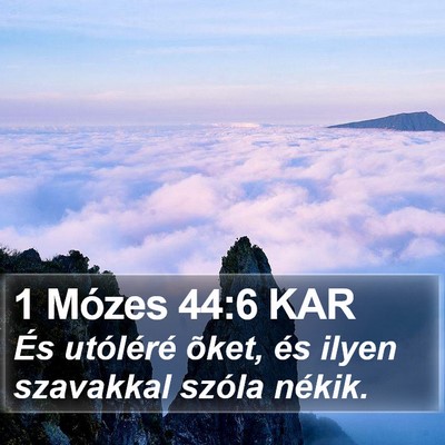 1 Mózes 44:6 KAR Bible Verse Image