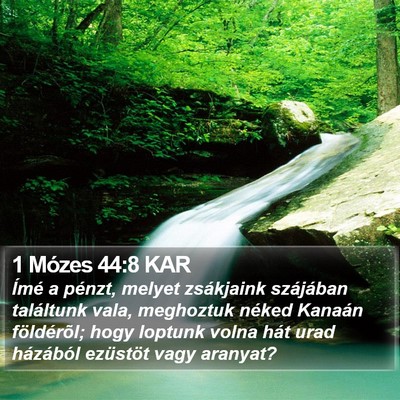 1 Mózes 44:8 KAR Bible Verse Image