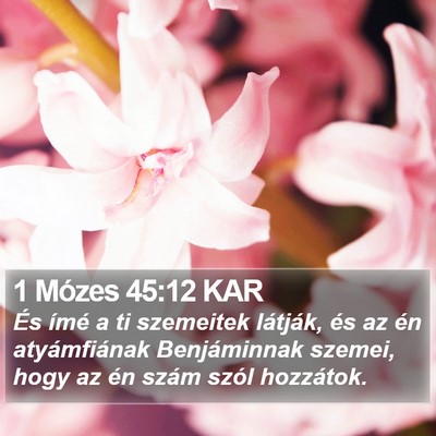 1 Mózes 45:12 KAR Bible Verse Image