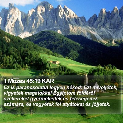 1 Mózes 45:19 KAR Bible Verse Image