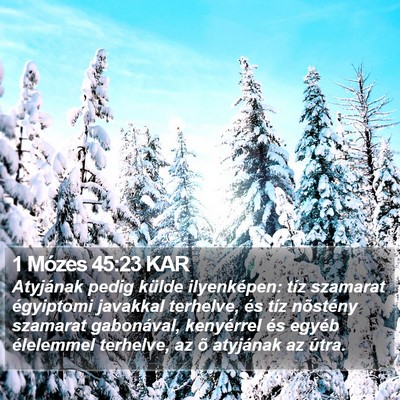 1 Mózes 45:23 KAR Bible Verse Image