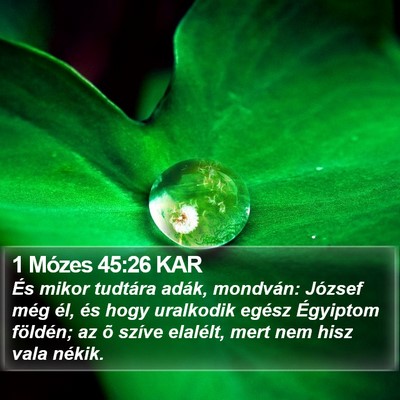 1 Mózes 45:26 KAR Bible Verse Image