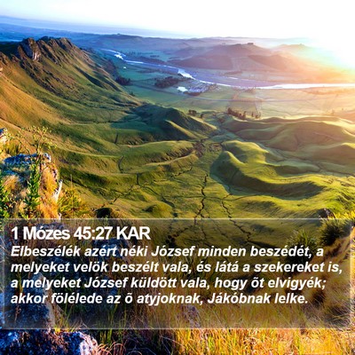 1 Mózes 45:27 KAR Bible Verse Image