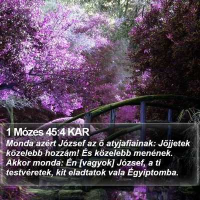 1 Mózes 45:4 KAR Bible Verse Image