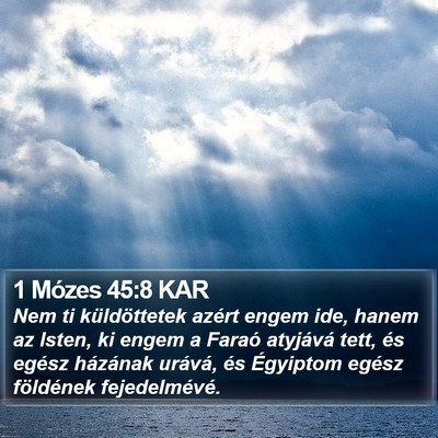 1 Mózes 45:8 KAR Bible Verse Image