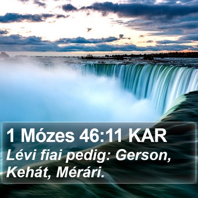 1 Mózes 46:11 KAR Bible Verse Image