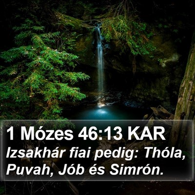 1 Mózes 46:13 KAR Bible Verse Image