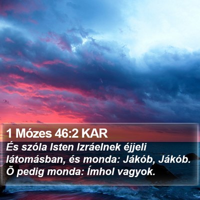 1 Mózes 46:2 KAR Bible Verse Image