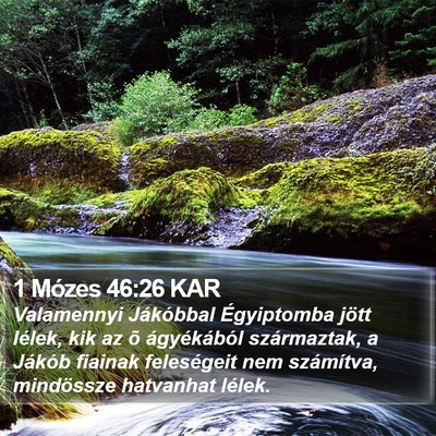 1 Mózes 46:26 KAR Bible Verse Image