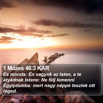 1 Mózes 46:3 KAR Bible Verse Image