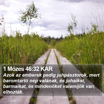 1 Mózes 46:32 KAR Bible Verse Image