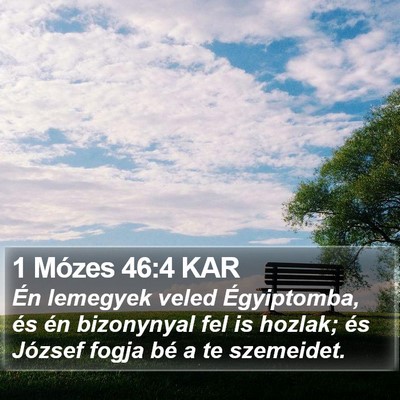 1 Mózes 46:4 KAR Bible Verse Image
