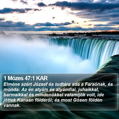1 Mózes 47:1 KAR Bible Verse Image