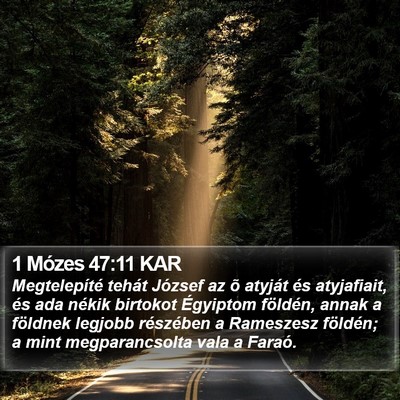 1 Mózes 47:11 KAR Bible Verse Image