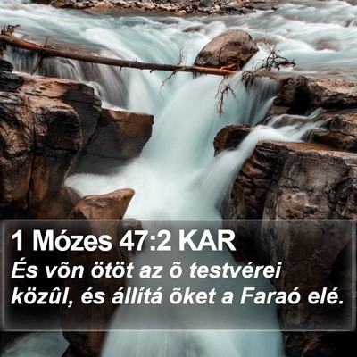 1 Mózes 47:2 KAR Bible Verse Image