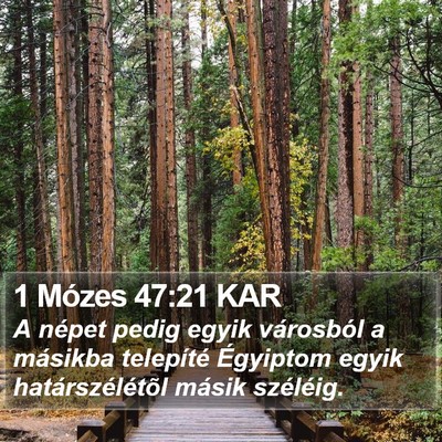 1 Mózes 47:21 KAR Bible Verse Image