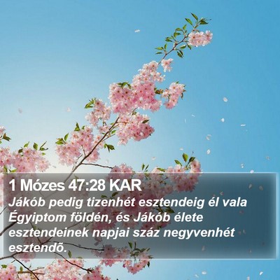 1 Mózes 47:28 KAR Bible Verse Image
