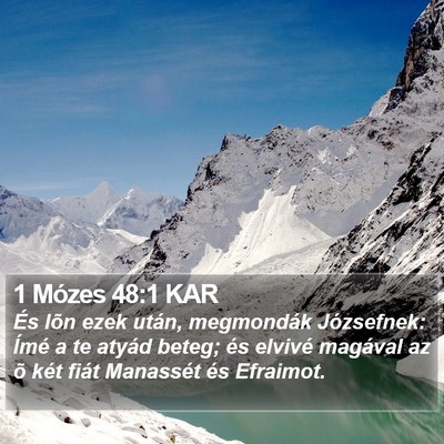 1 Mózes 48:1 KAR Bible Verse Image