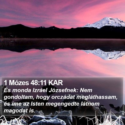1 Mózes 48:11 KAR Bible Verse Image