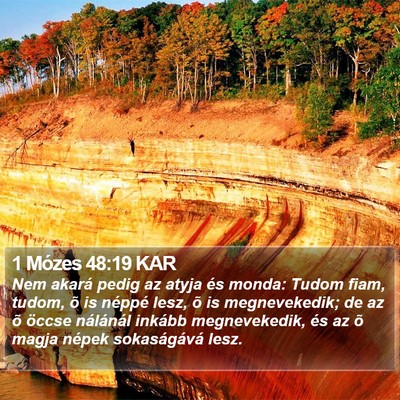 1 Mózes 48:19 KAR Bible Verse Image