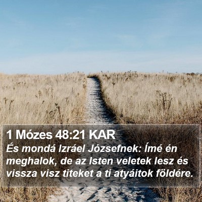 1 Mózes 48:21 KAR Bible Verse Image