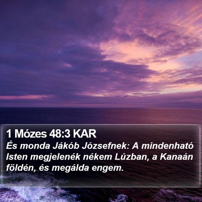 1 Mózes 48:3 KAR Bible Verse Image