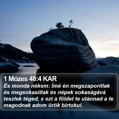 1 Mózes 48:4 KAR Bible Verse Image