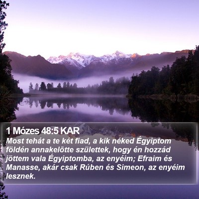 1 Mózes 48:5 KAR Bible Verse Image