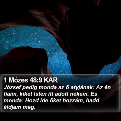 1 Mózes 48:9 KAR Bible Verse Image