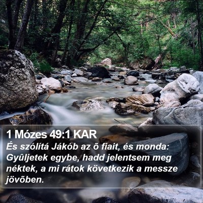 1 Mózes 49:1 KAR Bible Verse Image
