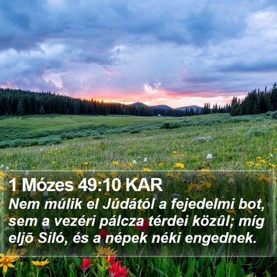 1 Mózes 49:10 KAR Bible Verse Image