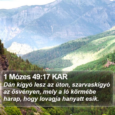 1 Mózes 49:17 KAR Bible Verse Image