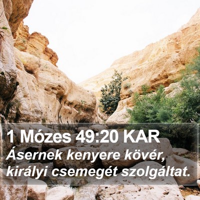 1 Mózes 49:20 KAR Bible Verse Image
