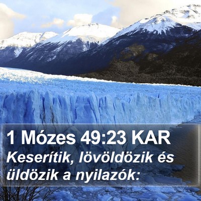 1 Mózes 49:23 KAR Bible Verse Image