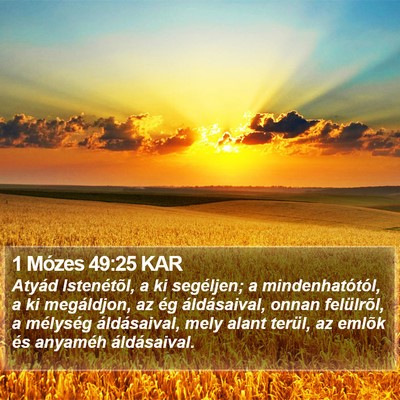 1 Mózes 49:25 KAR Bible Verse Image