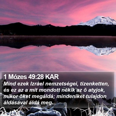 1 Mózes 49:28 KAR Bible Verse Image