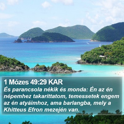 1 Mózes 49:29 KAR Bible Verse Image