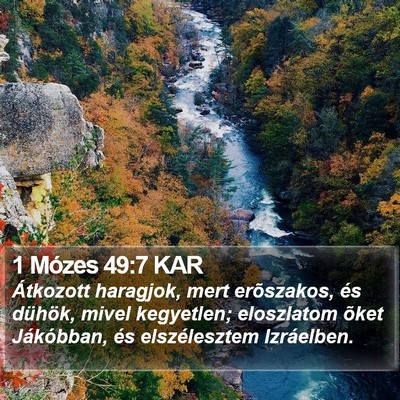 1 Mózes 49:7 KAR Bible Verse Image
