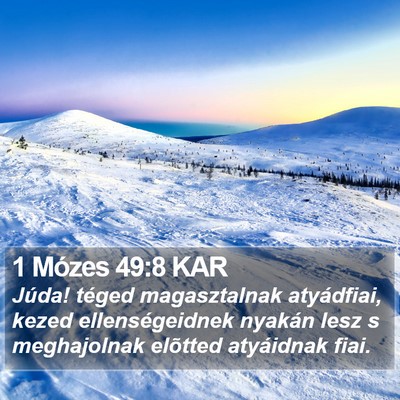 1 Mózes 49:8 KAR Bible Verse Image