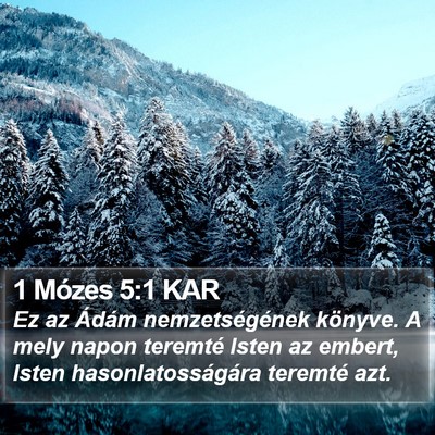 1 Mózes 5:1 KAR Bible Verse Image